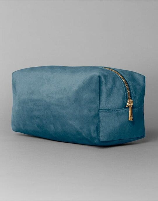 Bagbase BG716 Velvet Toiletry/Accessory Case - Blue Topaz