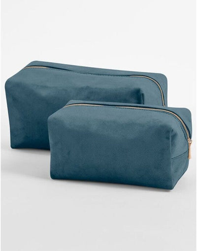 Bagbase BG716 Velvet Toiletry/Accessory Case - Blue Topaz