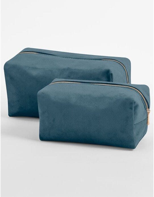 Bagbase BG716 Velvet Toiletry/Accessory Case - Blue Topaz