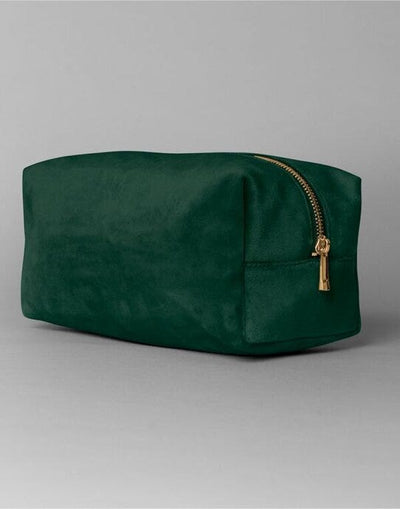 Bagbase BG716 Velvet Toiletry/Accessory Case - Dark Emerald