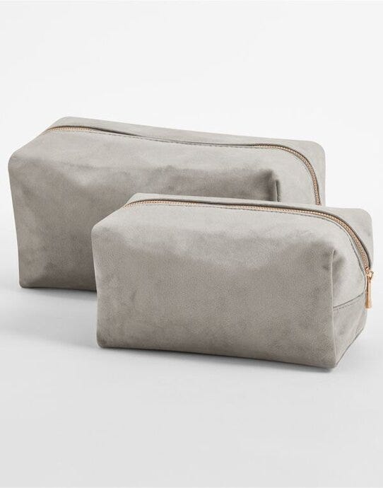 Bagbase BG716 Velvet Toiletry/Accessory Case - Moonstone