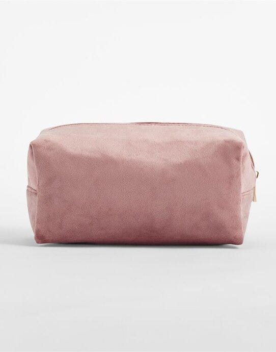 Bagbase BG716 Velvet Toiletry/Accessory Case - Rose Quartz