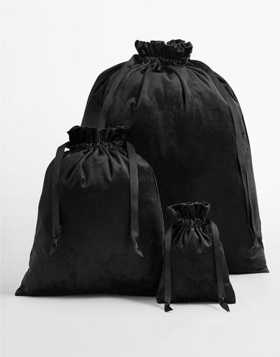 Bagbase BG718 Velvet Gift Bag - Black Onyx