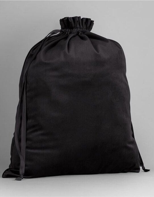 Bagbase BG718 Velvet Gift Bag - Black Onyx