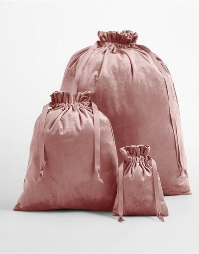 Bagbase BG718 Velvet Gift Bag - Rose Quartz