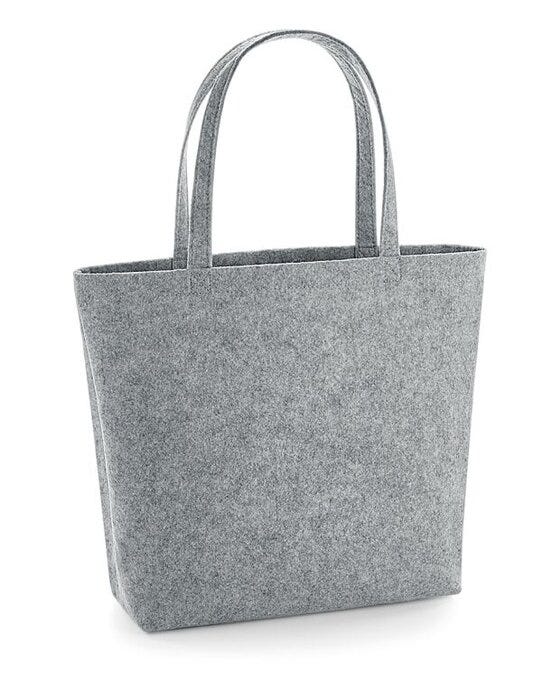 Bagbase BG721 Felt Shopper - Grey Melange