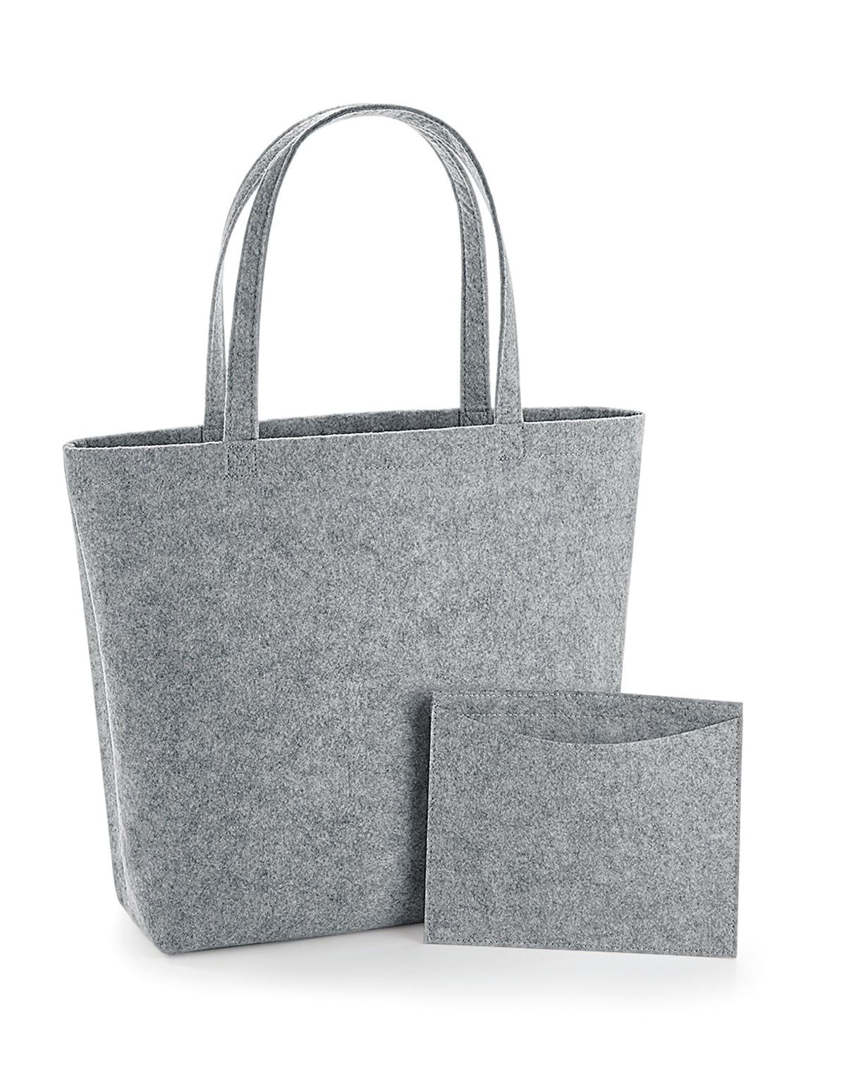 Bagbase BG721 Felt Shopper - Grey Melange