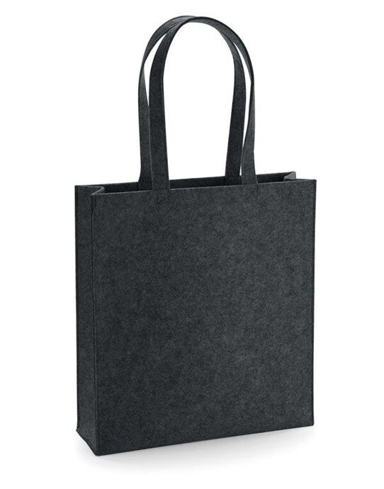 Bagbase BG723 Felt Tote Bag - Charcoal Melange