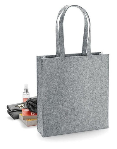 Bagbase BG723 Felt Tote Bag - Grey Melange