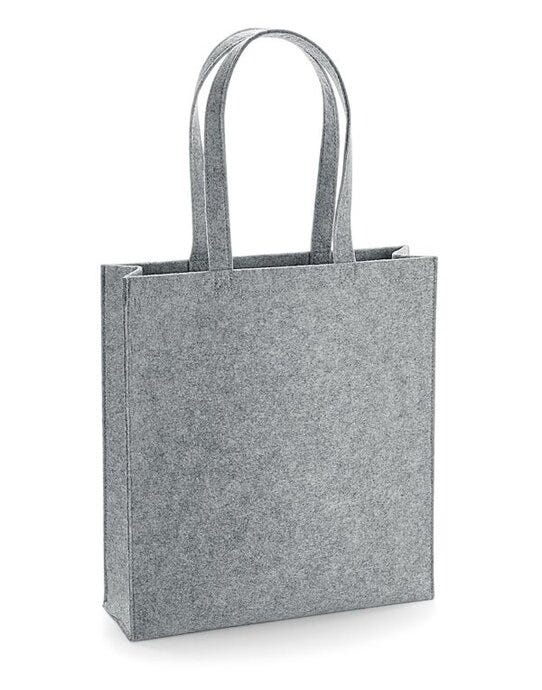 Bagbase BG723 Felt Tote Bag - Grey Melange