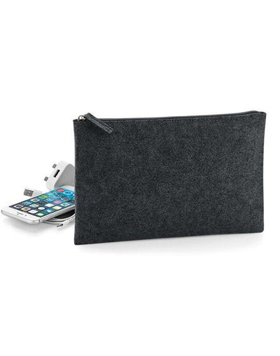 Bagbase BG725 Felt Accessory Pouch - Charcoal Melange