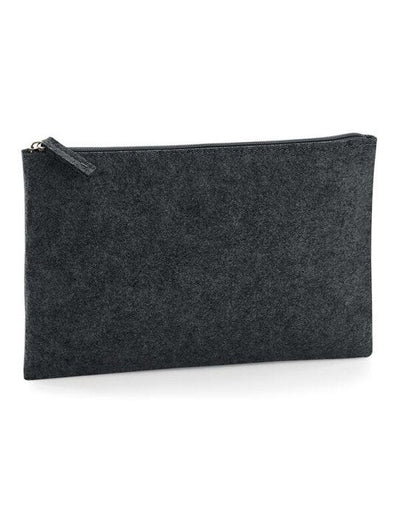 Bagbase BG725 Felt Accessory Pouch - Charcoal Melange
