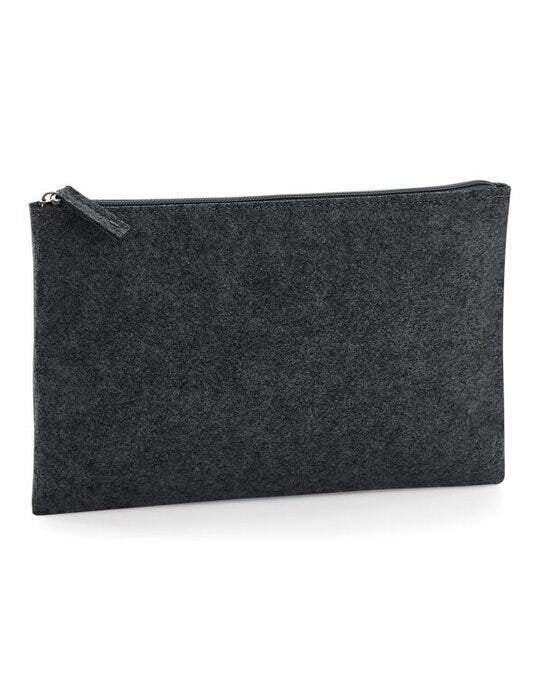 Bagbase BG725 Felt Accessory Pouch - Charcoal Melange