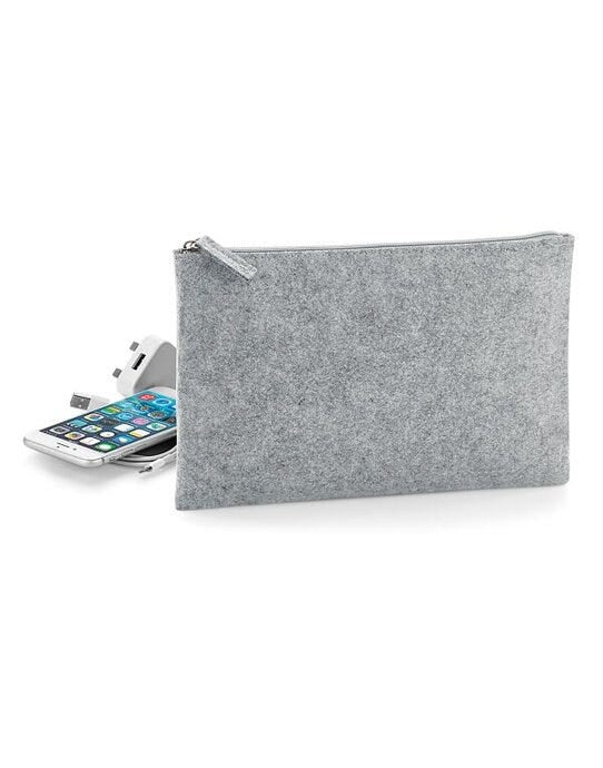Bagbase BG725 Felt Accessory Pouch - Grey Melange