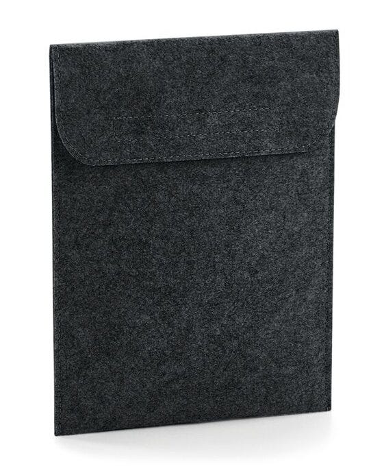Bagbase BG727 Felt Ipad Slip - Charcoal Melange