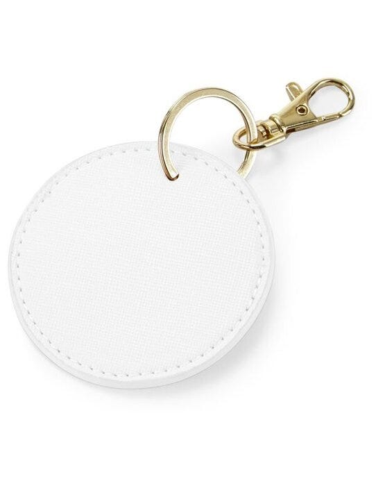 Bagbase BG745 Boutique Circular Key Clip - Soft White