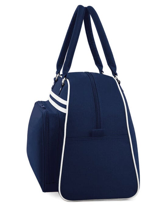 Bagbase BG75 Retro Bowling Bag - French Navy/White