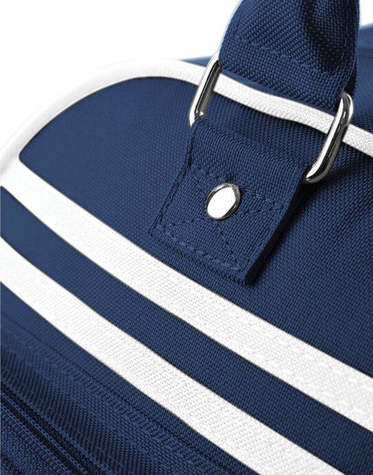 Bagbase BG75 Retro Bowling Bag - French Navy/White