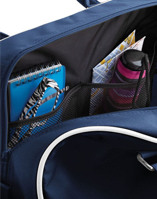 Bagbase BG75 Retro Bowling Bag - French Navy/White