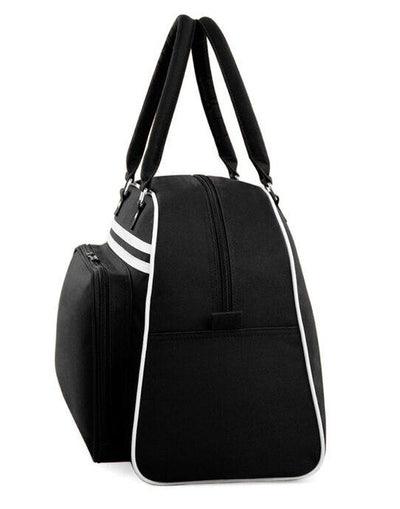 Bagbase BG75 Retro Bowling Bag - Black/White