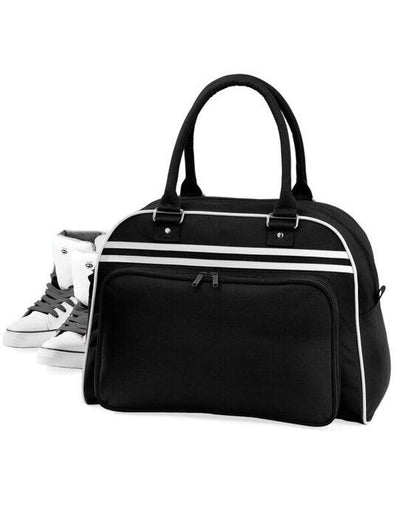 Bagbase BG75 Retro Bowling Bag - Black/White