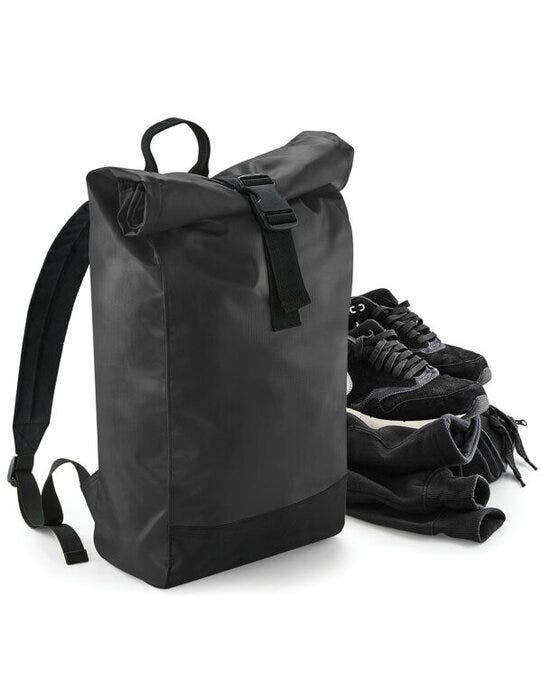 Bagbase BG815 Tarp Roll-Top Backpack - Black