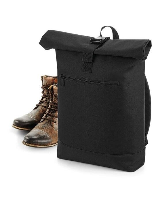 Bagbase BG855 Roll-Top Backpack - Black