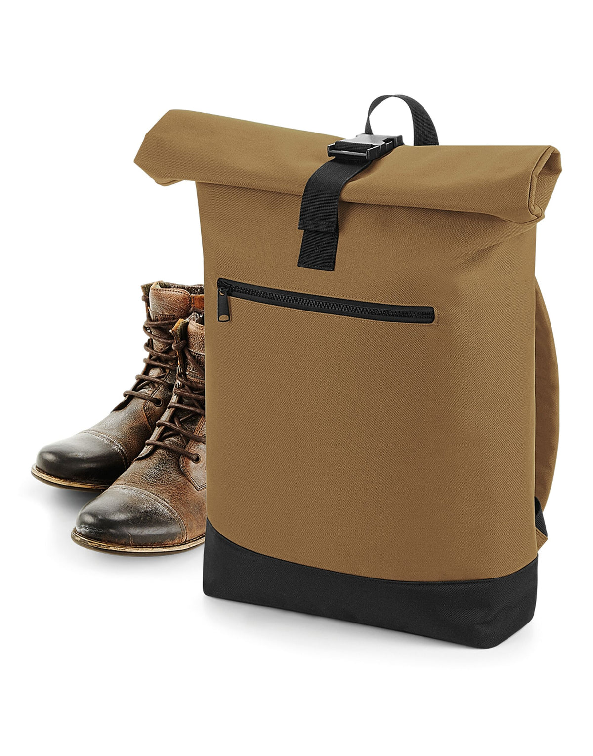 Bagbase BG855 Roll-Top Backpack - Caramel