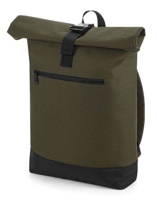 Bagbase BG855 Roll-Top Backpack - Military Green