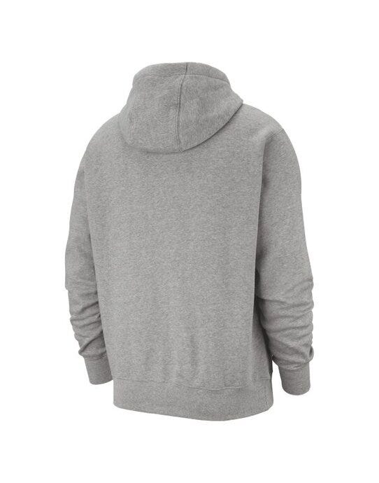 Nike BV2654 Sportswear Club Hoodie - Dark Grey Heather/Matte Silver/White