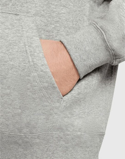 Nike BV2654 Sportswear Club Hoodie - Dark Grey Heather/Matte Silver/White