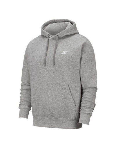 Nike BV2654 Sportswear Club Hoodie - Dark Grey Heather/Matte Silver/White