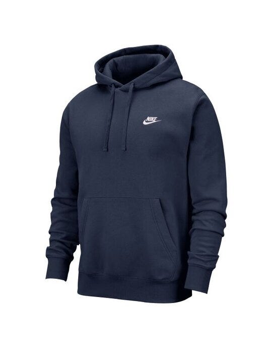 Nike BV2654 Sportswear Club Hoodie - Midnight Navy/Midnight Navy/White