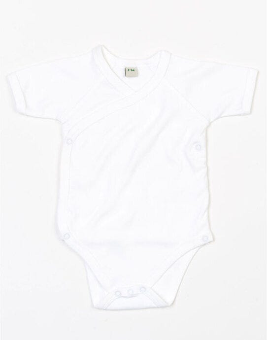 Babybugz BZ05TLC Baby Organic Kimono Bodysuit - White