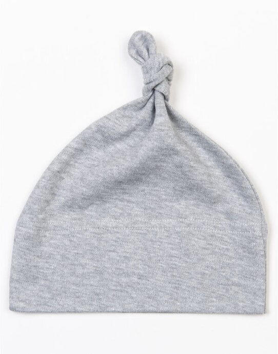 Babybugz BZ15 One Knot Hat - Heather Grey Melange