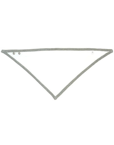 Babybugz BZ23 Bandana Bib - White/Heather Grey