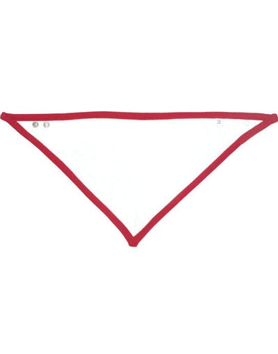 Babybugz BZ23 Bandana Bib - White/Red