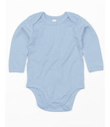 Babybugz BZ30 Dusty Blue plain Long Sleeve Baby Bodysuit