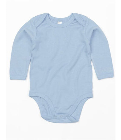 Babybugz BZ30 Dusty Blue plain Long Sleeve Baby Bodysuit