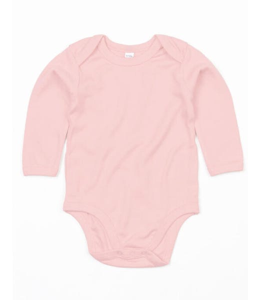 Babybugz BZ30 Powder Pink plain Long Sleeve Baby Bodysuit