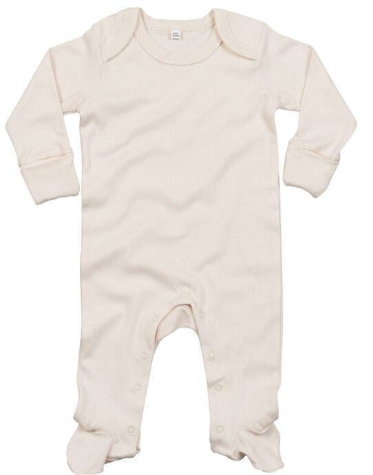 Babybugz BZ35 Organic Sleepsuit with Mitts - Organic Natural