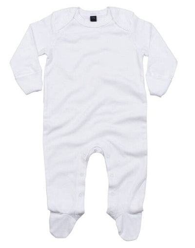Babybugz BZ35 Organic Sleepsuit with Mitts - White