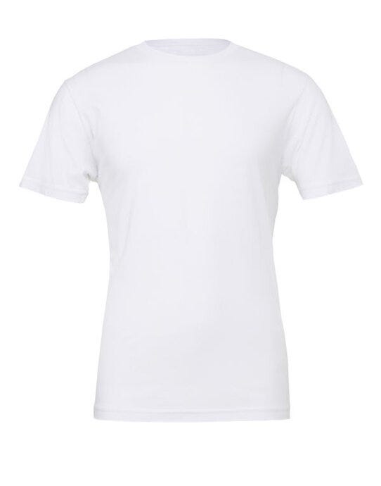 Bella + Canvas CA3001 Canvas Unisex Jersey Short Sleeve Tee - White
