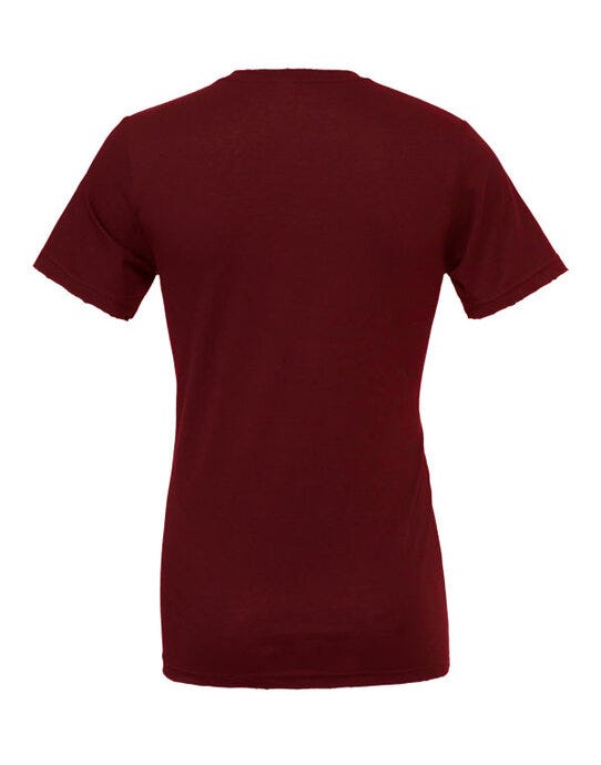 Bella + Canvas CA3001 Canvas Unisex Jersey Short Sleeve Tee - Maroon