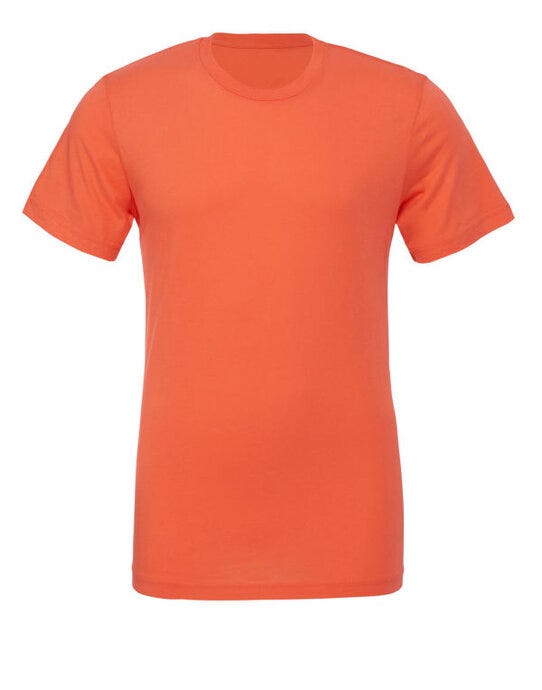 Bella + Canvas CA3001 Canvas Unisex Jersey Short Sleeve Tee - Orange