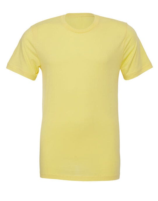 Bella + Canvas CA3001 Canvas Unisex Jersey Short Sleeve Tee - Yellow