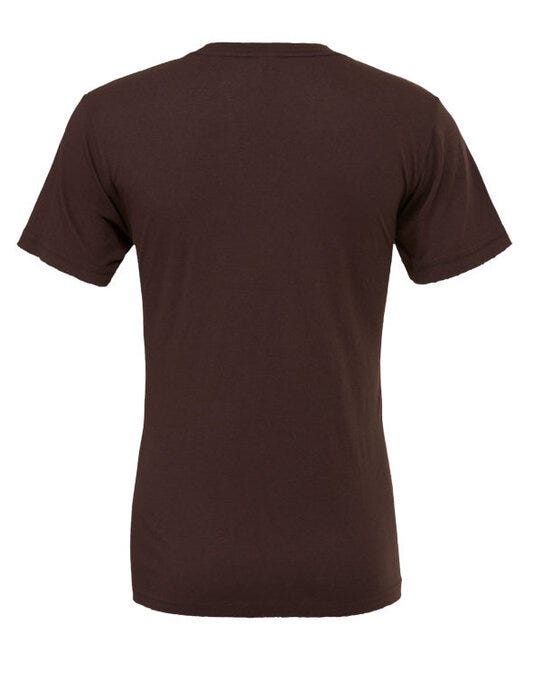 Bella + Canvas CA3001 Canvas Unisex Jersey Short Sleeve Tee - Brown