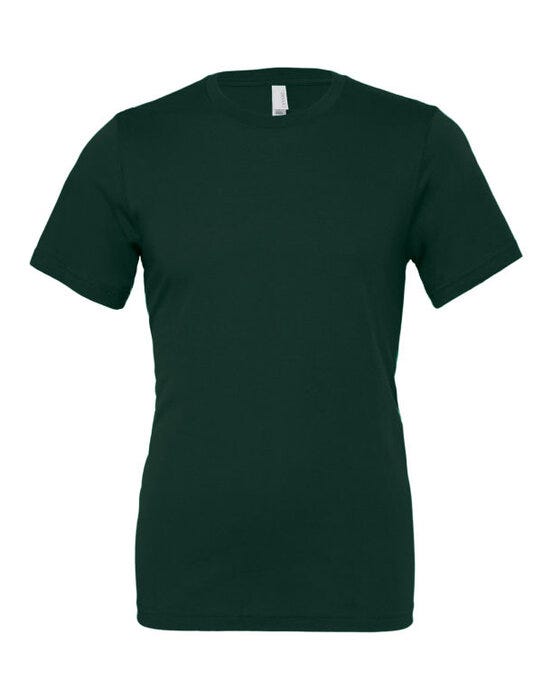 Bella + Canvas CA3001 Canvas Unisex Jersey Short Sleeve Tee - Forest Green