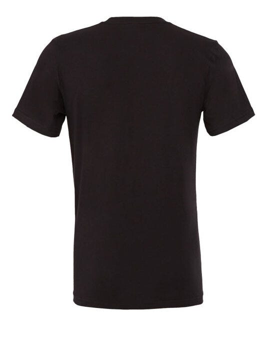 Bella + Canvas CA3001 Canvas Unisex Jersey Short Sleeve Tee - Vintage Black