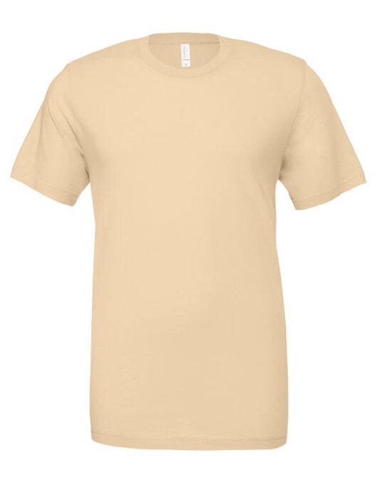 Bella + Canvas CA3001 Canvas Unisex Jersey Short Sleeve Tee - Soft Cream